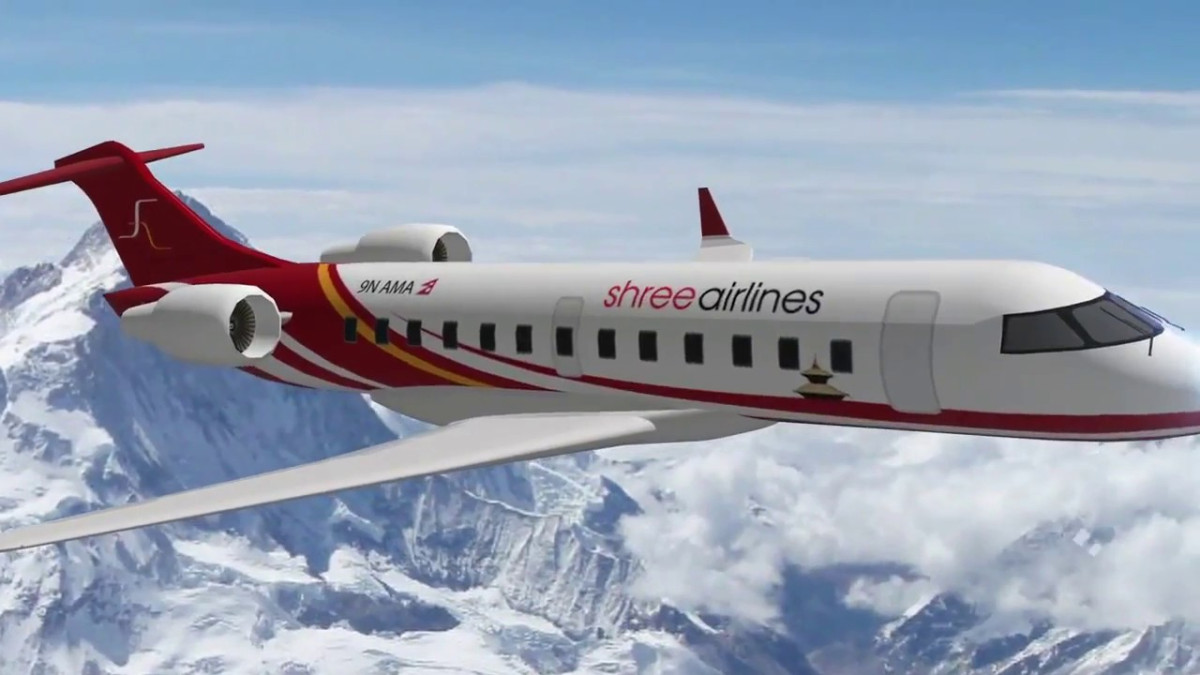 The Shree Airlines flight from Dhangadhi returned to Kathmandu after flying 50 miles