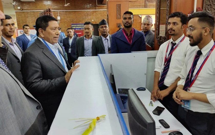 It is important to be active so that crimes are not imported from the airport: Home Minister Shrestha