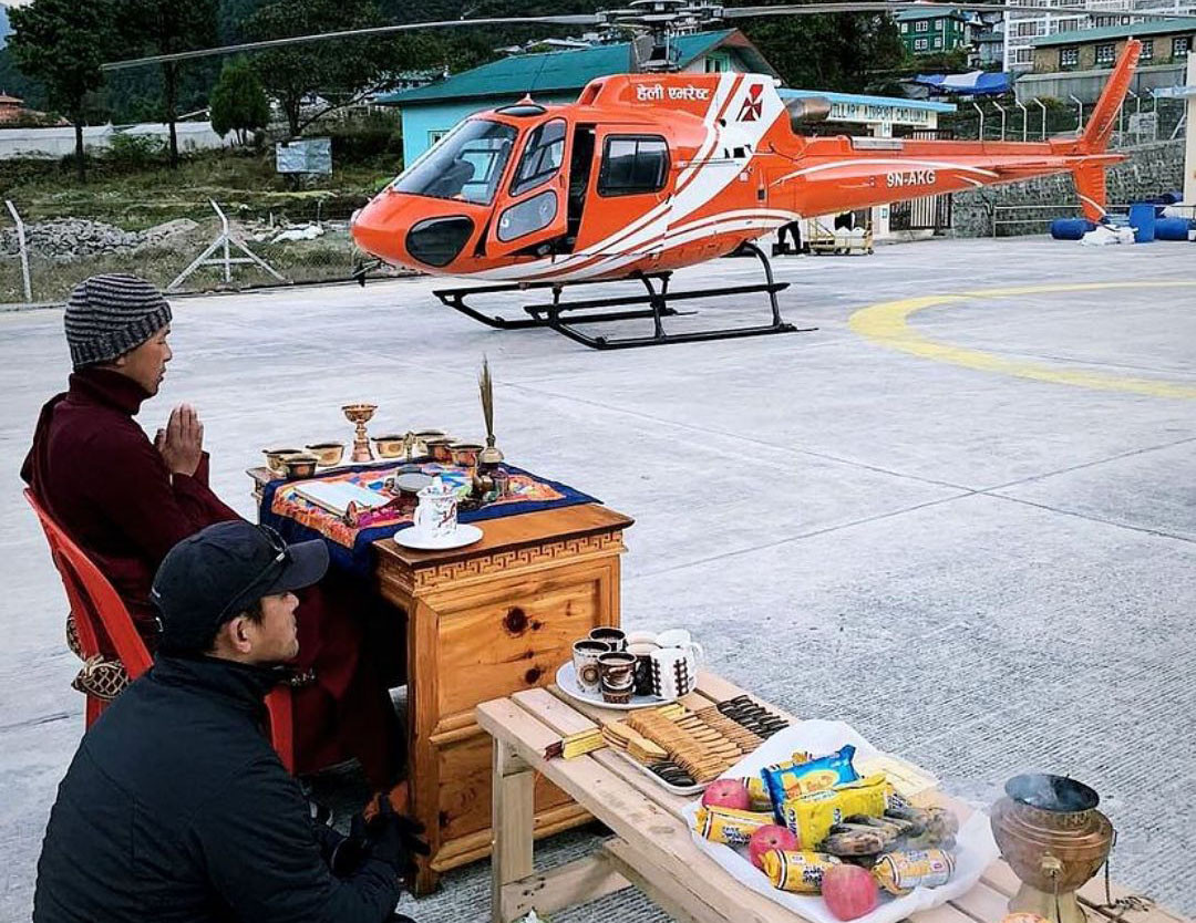 Heli Everest's third helicopter arrived in Kathmandu, preparing to increase the number to four by March