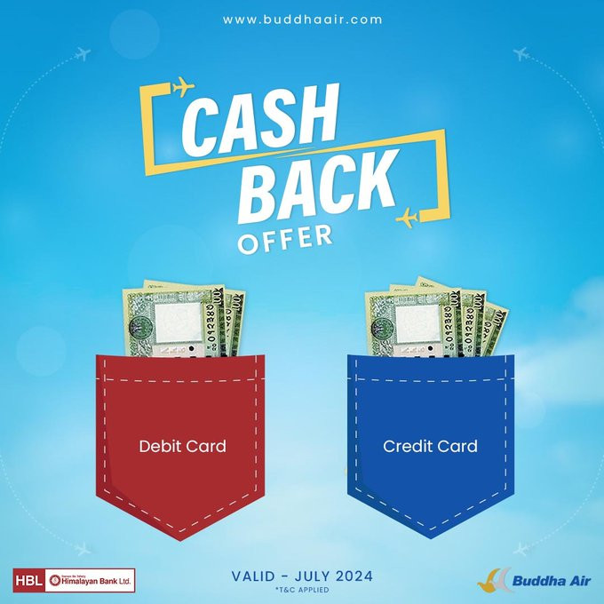 Buddha Air and Himalayan Bank Announce July Cashback Offer