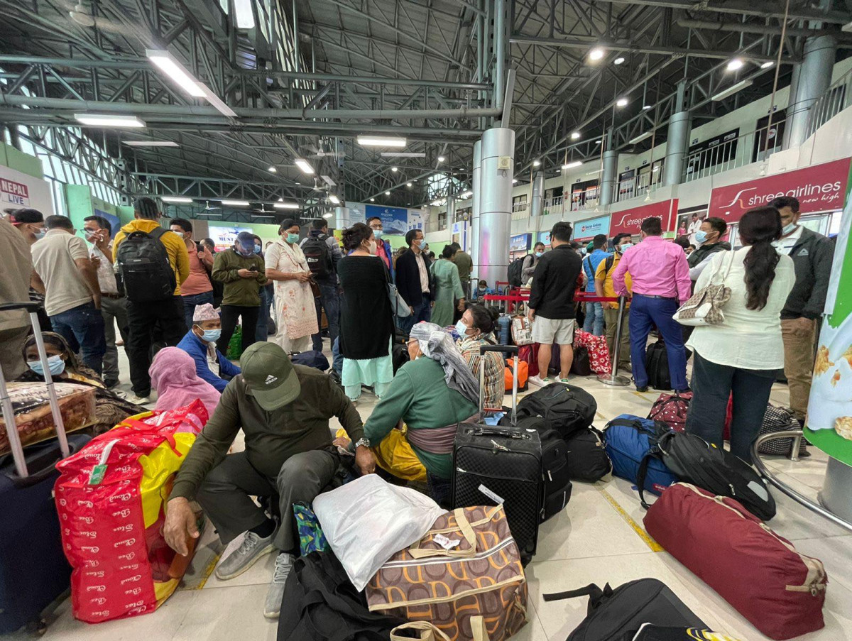 High Rush in Air Travel as People Leave Kathmandu for Dashain