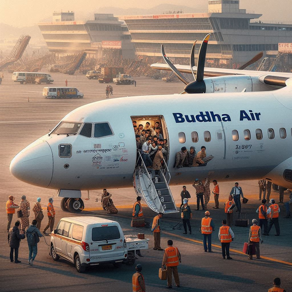 Buddha Air Flight Disrupted After Passenger Opens Emergency Door at Biratnagar